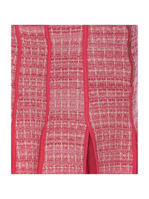 Mini falda de tweed Elisabetta Franchi rosa