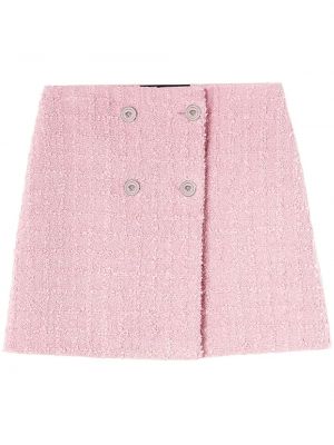 Suknja od tvida Versace ružičasta