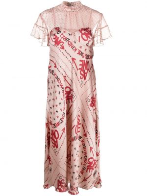 Sukienka mini Sacai - Różowy