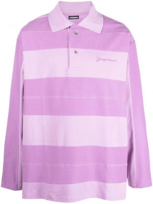 Polo majica Jacquemus vijolična
