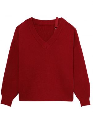 Asymetrický sveter Jacquemus červená