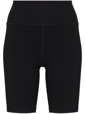 Høy midje biker shorts Girlfriend Collective svart