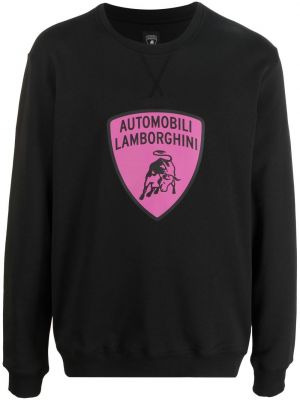 Sweat à imprimé Automobili Lamborghini noir