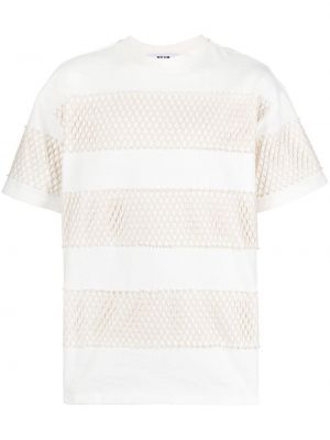 Мрежеста тениска Msgm бяло