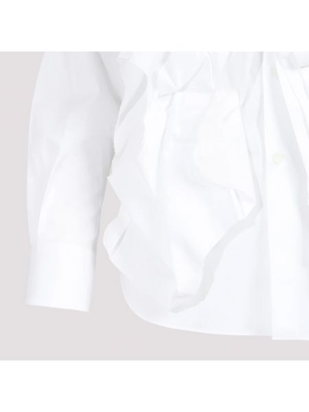 Blusa de algodón Comme Des Garçons blanco