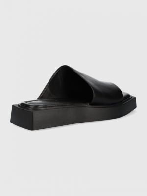 Kožne natikače s platformom Vagabond Shoemakers crna