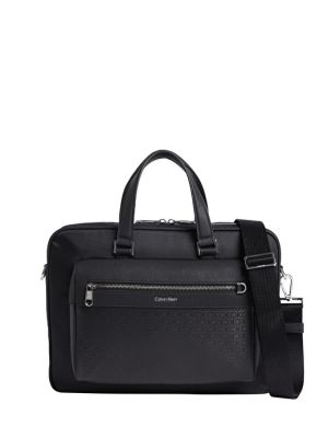 Черная мужская сумка для ноутбука Calvin Klein