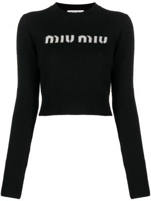 Sweter Miu Miu czarny