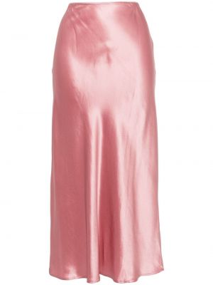 Μεταξωτή φούστα Reformation ροζ