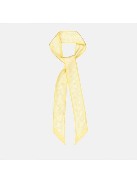 Jedwabna szal z nadrukiem Givenchy żółta