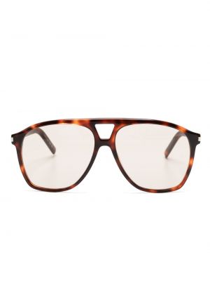 Oversized glasögon Saint Laurent Eyewear brun