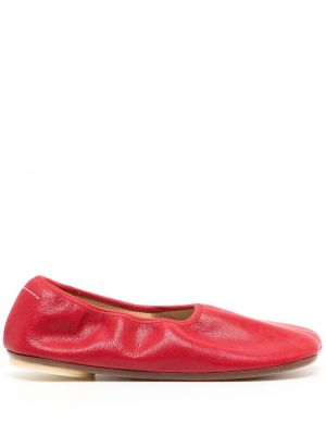 Slip-on кожени ниски обувки Mm6 Maison Margiela червено