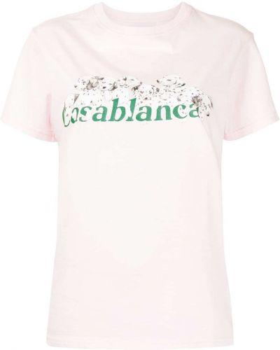 Camiseta con estampado Casablanca rosa