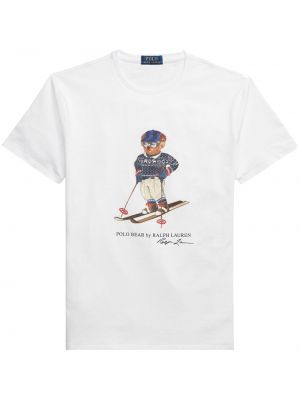 T-shirt aus baumwoll mit print mit stickerei Polo Ralph Lauren