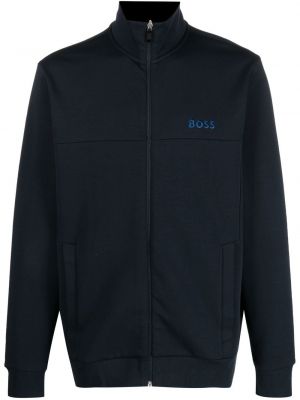 Blouson bomber brodée Boss bleu