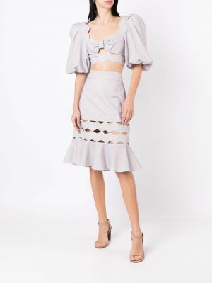 Bavlněné sukně Adriana Degreas fialové