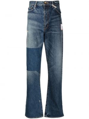 Nødlidende jeans med normal passform Maison Mihara Yasuhiro blå