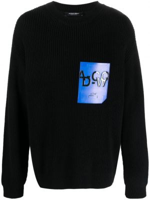 Плетен пуловер A-cold-wall* черно