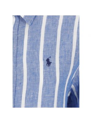 Camisa con bordado de lino a rayas Ralph Lauren