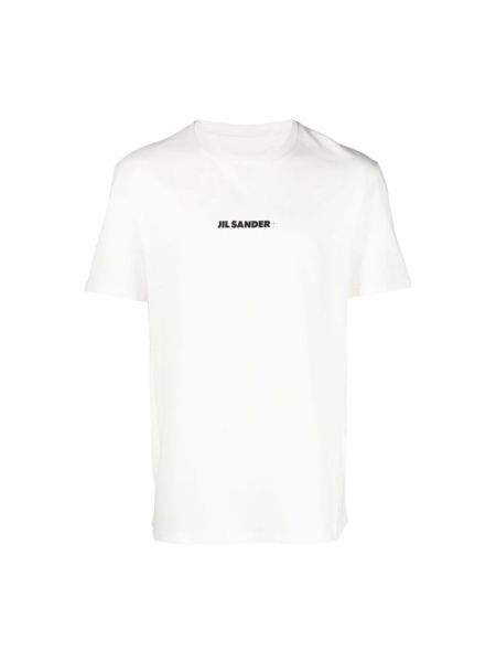 Koszulka z nadrukiem Jil Sander biała