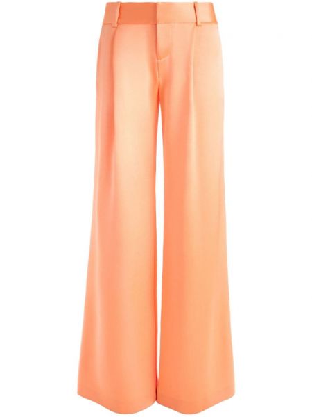 Παντελόνι με χαμηλή μέση Alice + Olivia πορτοκαλί