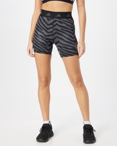 Zebra mintás sport nadrág Adidas Performance fekete