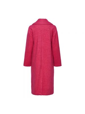 Шерстяное пальто Y.a.s. розовое