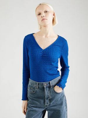 Marškinėliai ilgomis rankovėmis Vila mėlyna