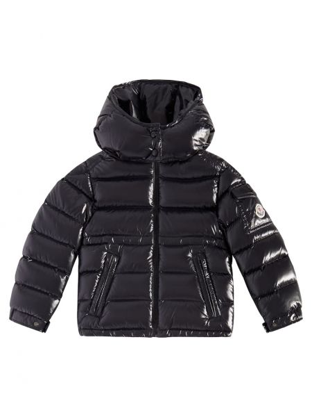 Untuvatakki tytöille Moncler Enfant musta