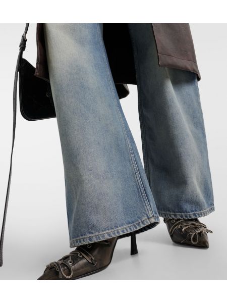 Voľné džínsy s nízkym pásom Acne Studios modrá