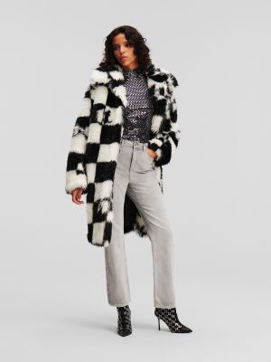 Plašč s karirastim vzorcem Karl Lagerfeld