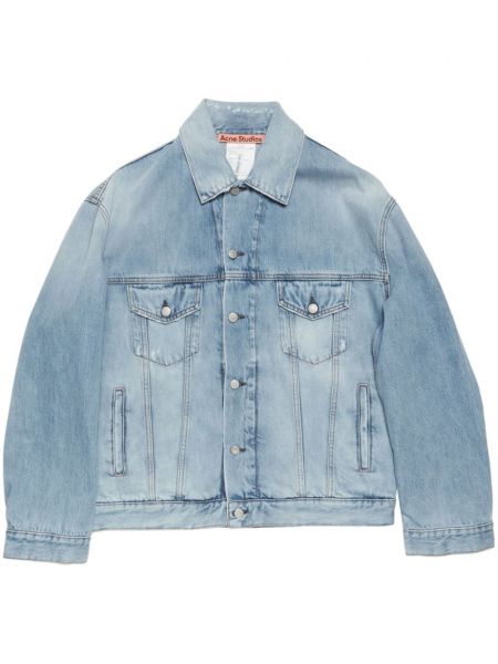 Denimjakke med knapper Acne Studios blå