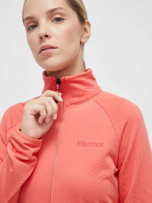 Fleece pulóver Marmot narancsszínű