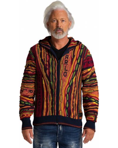 Veste en tricot à motif mélangé Carlo Colucci