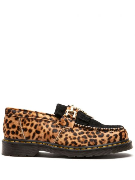 Loafersy s potlačou s leopardím vzorom Dr. Martens