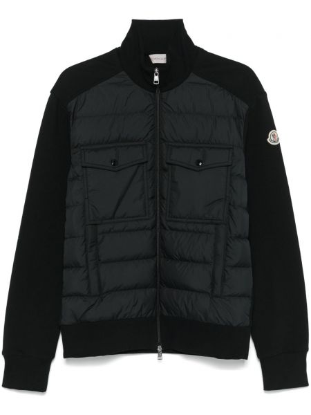 Kapitone ceket Moncler siyah