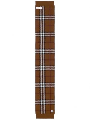 Клетчатый шарф Burberry коричневый
