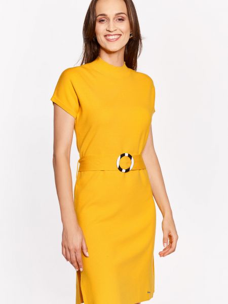 Sukienka na ramiączkach Quiosque żółta