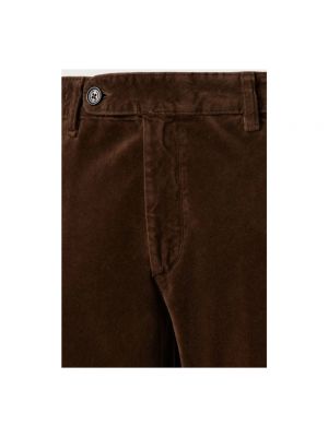 Pantalones chinos de terciopelo‏‏‎ de algodón Massimo Alba marrón