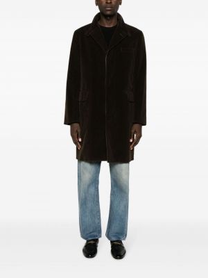 Manteau en velours côtelé à col montant A.n.g.e.l.o. Vintage Cult marron