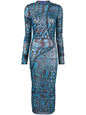 Φόρεμα με σχέδιο με μοτίβο αστέρια Mugler