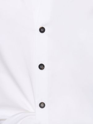 Koszula bawełniana Ferragamo biała