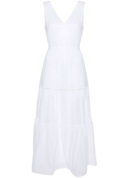 Βαμβακερή φόρεμα Peserico λευκό