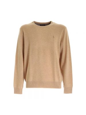 Sweter z wełny merino Polo Ralph Lauren beżowy