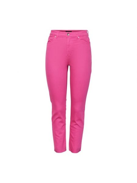 Jeansy skinny Vero Moda różowe
