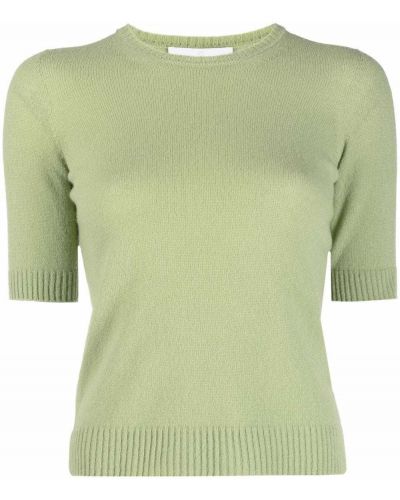 Jersey de punto manga corta de tela jersey Ami Amalia verde