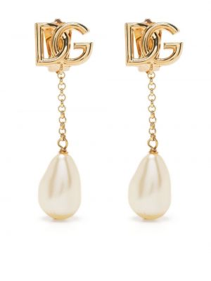 Boucles d'oreilles à boucle Dolce & Gabbana doré