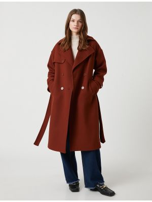 Παλτό με κουμπιά Koton κόκκινο