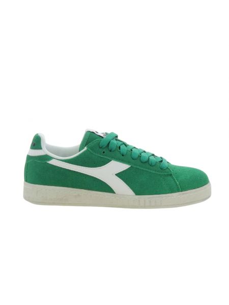 Sneakersy zamszowe Diadora zielone