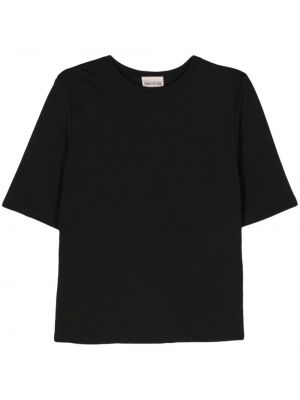 T-shirt mit print Semicouture schwarz
